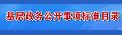 基層政務公開標準目錄